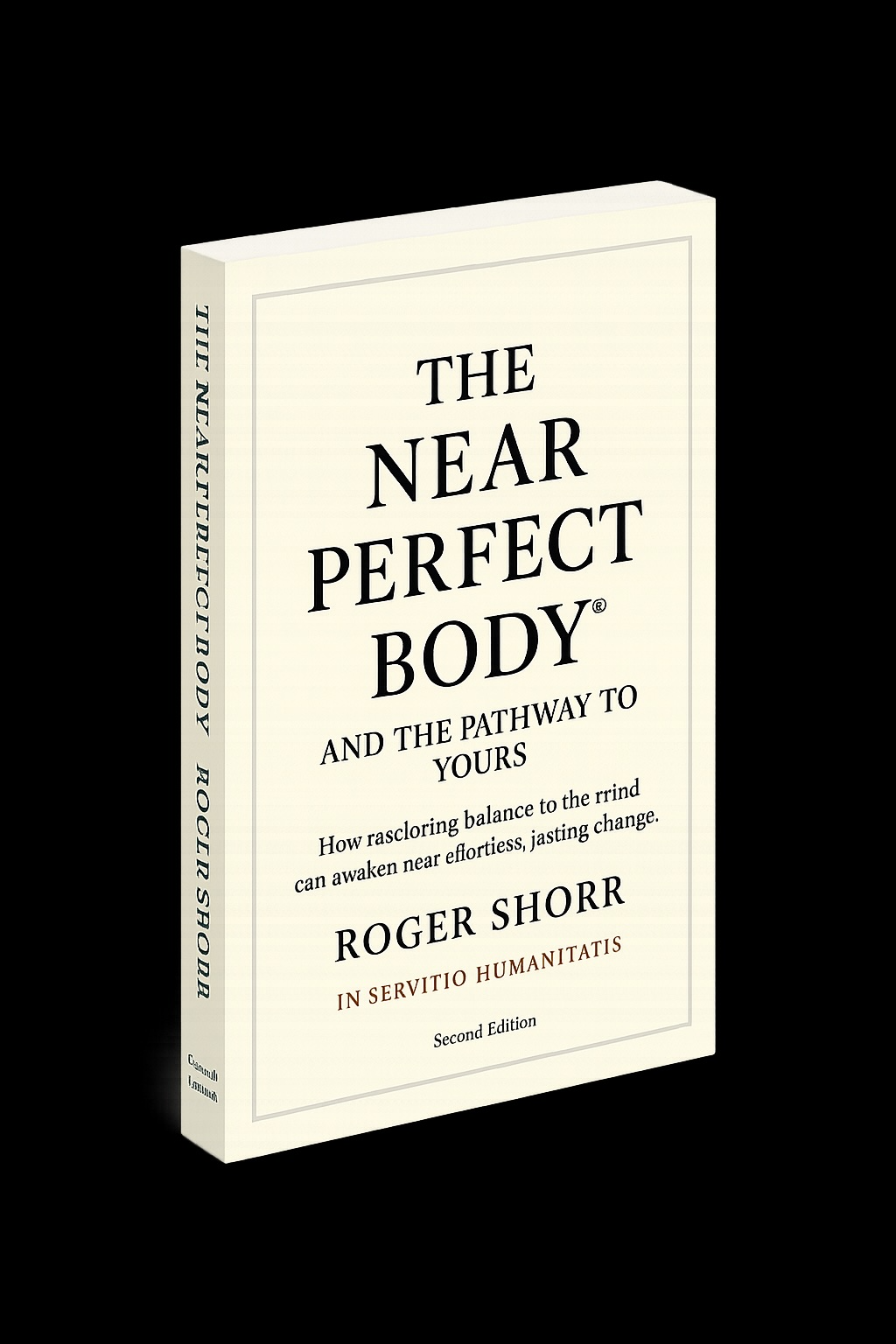 The Near Perfect Body Book On Black Background