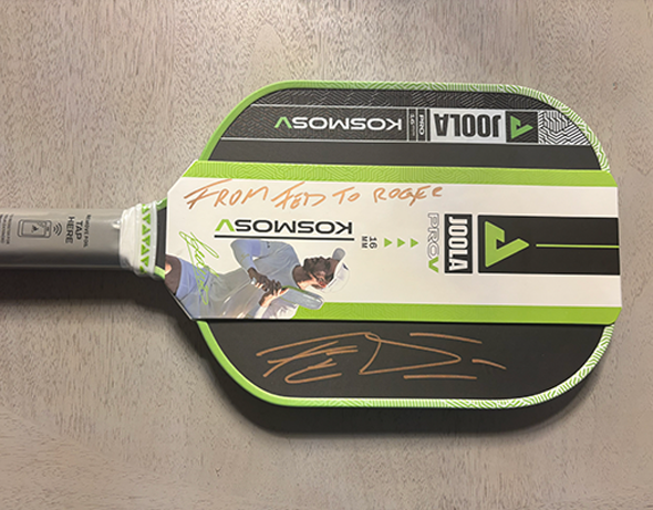 Autographed Pickle Ball Racket